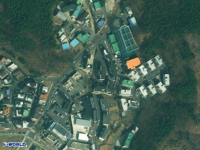 중산동 삼성캐슬 항공사진