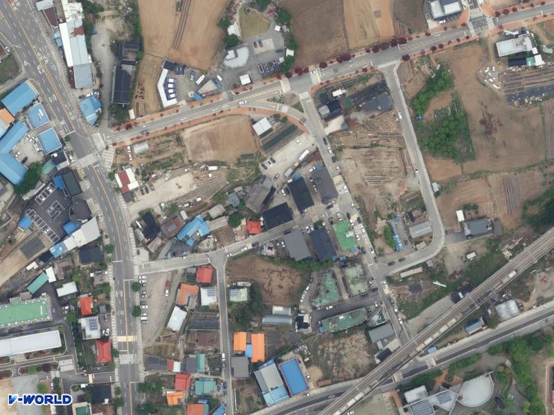 정동주택 항공사진