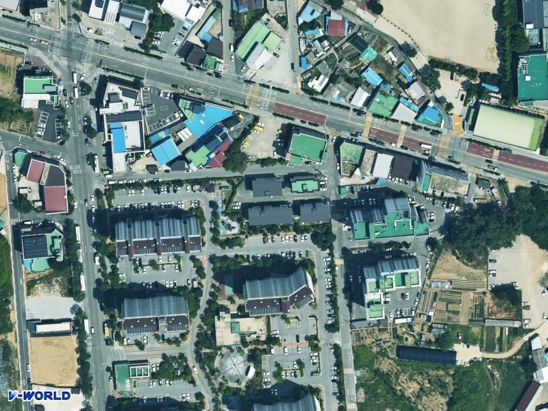 현대연립주택 항공사진
