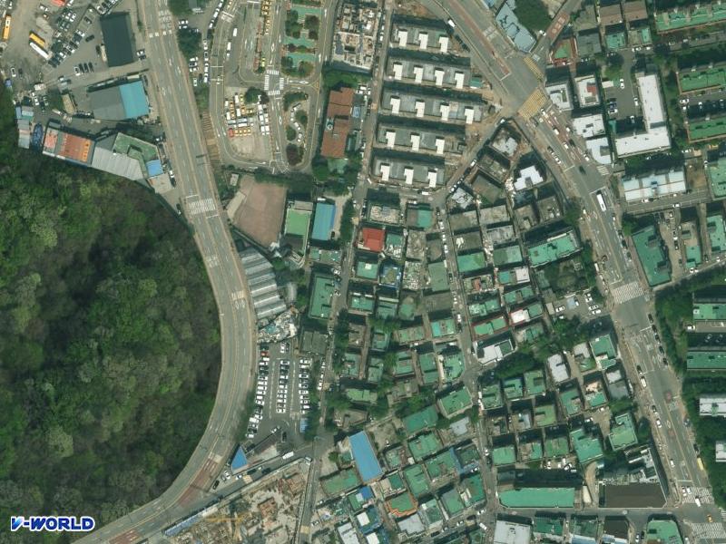 장미주택 항공사진
