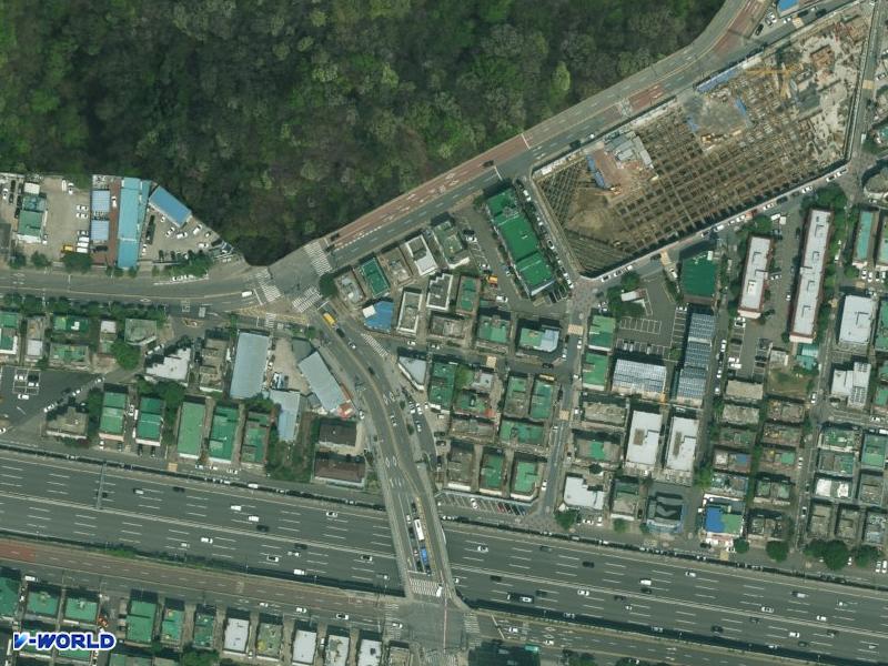 백산주택 항공사진