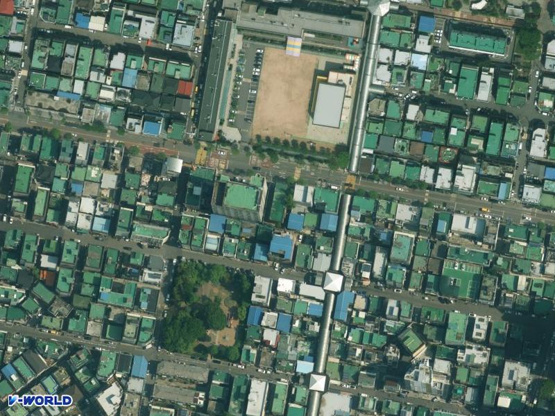 이화연립 항공사진