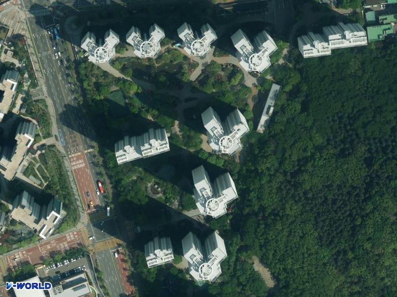 철산푸르지오하늘채 항공사진