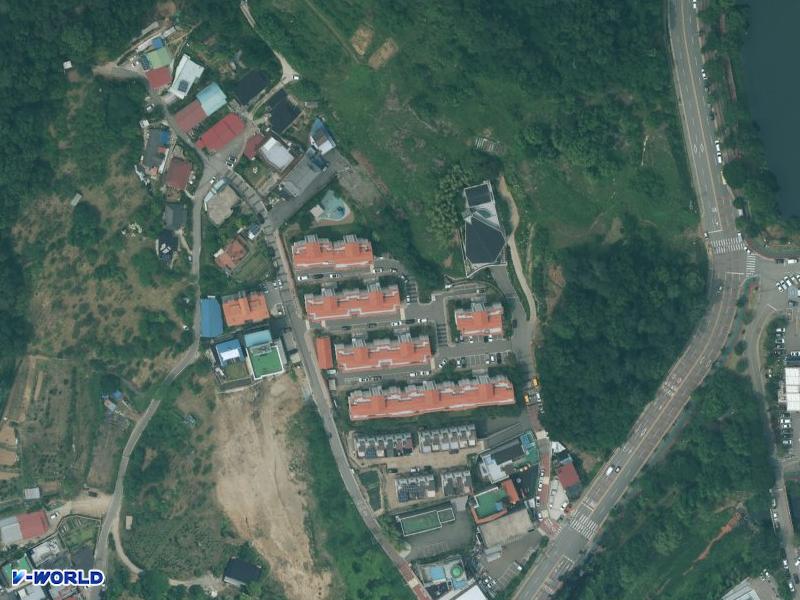 용담동 연립주택 항공사진