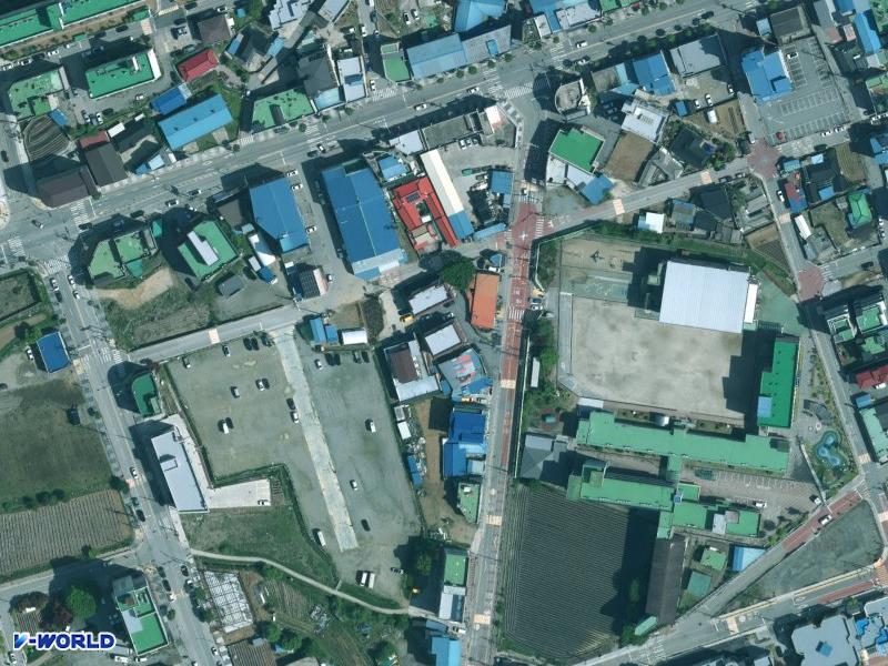 장미주택 항공사진