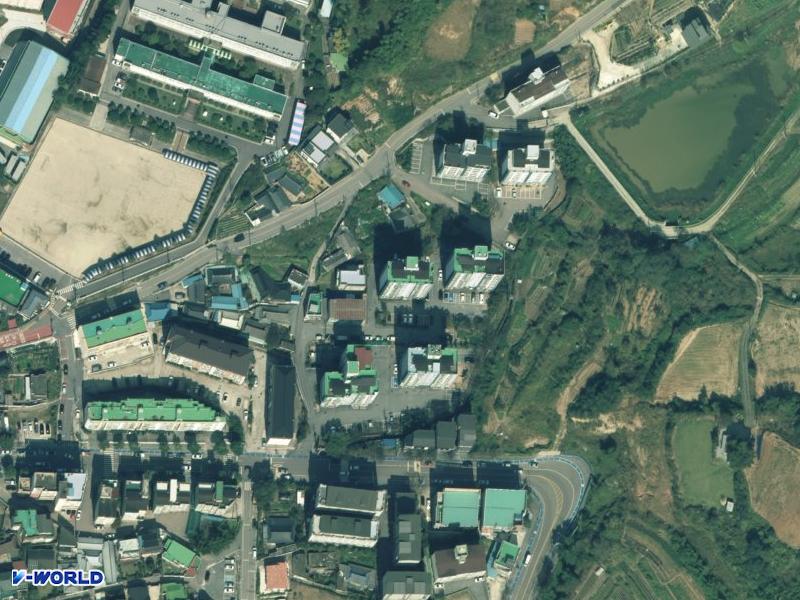 영광읍 교촌리 숲안에아파트 105동 항공사진