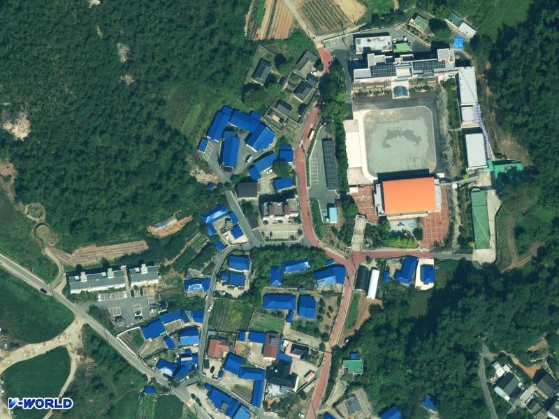 교직원사택 항공사진