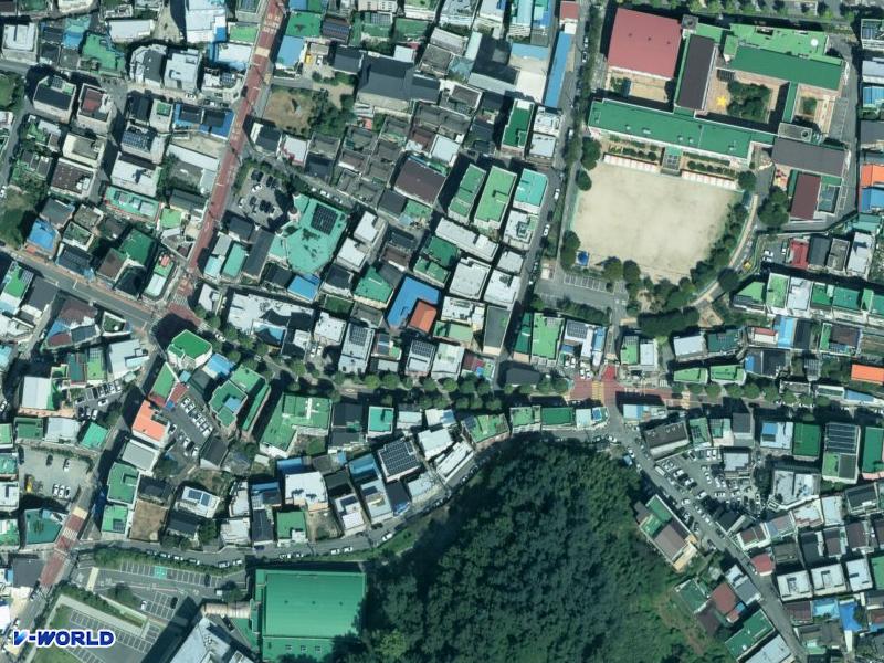 지산동다세대주택 항공사진