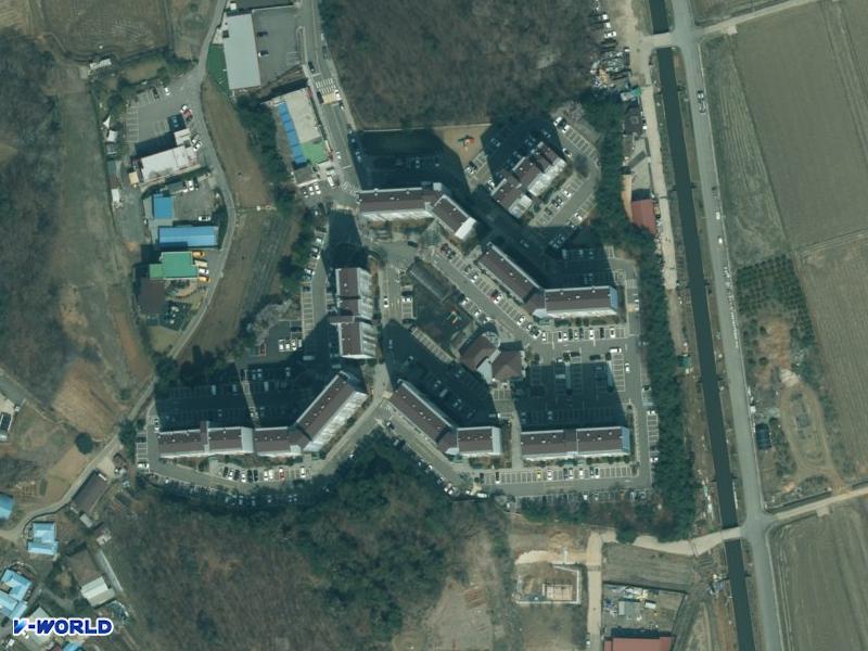 안중우림 항공사진