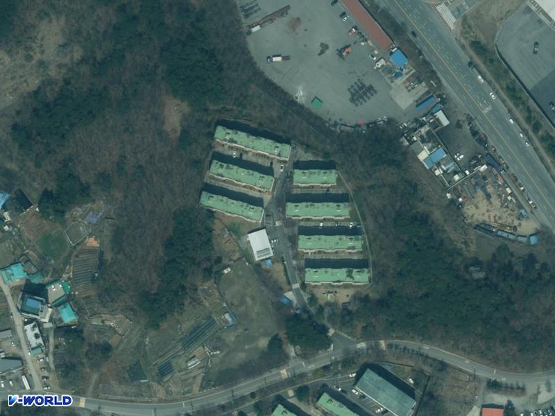 만도사원 항공사진