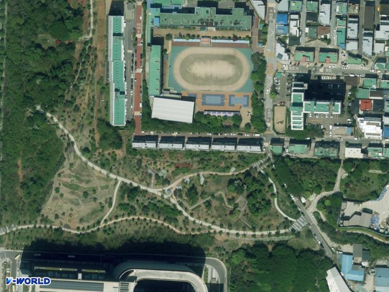송림파크뷰 C동 항공사진