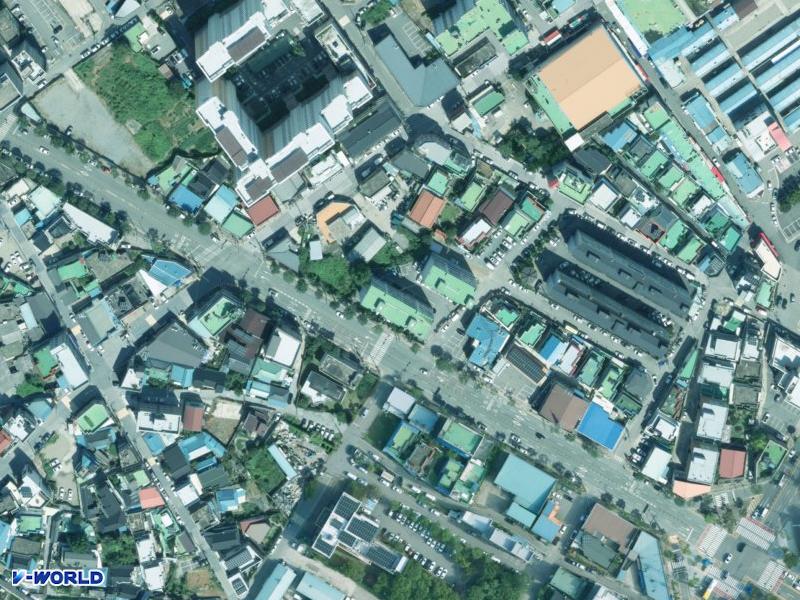 명동 항공사진