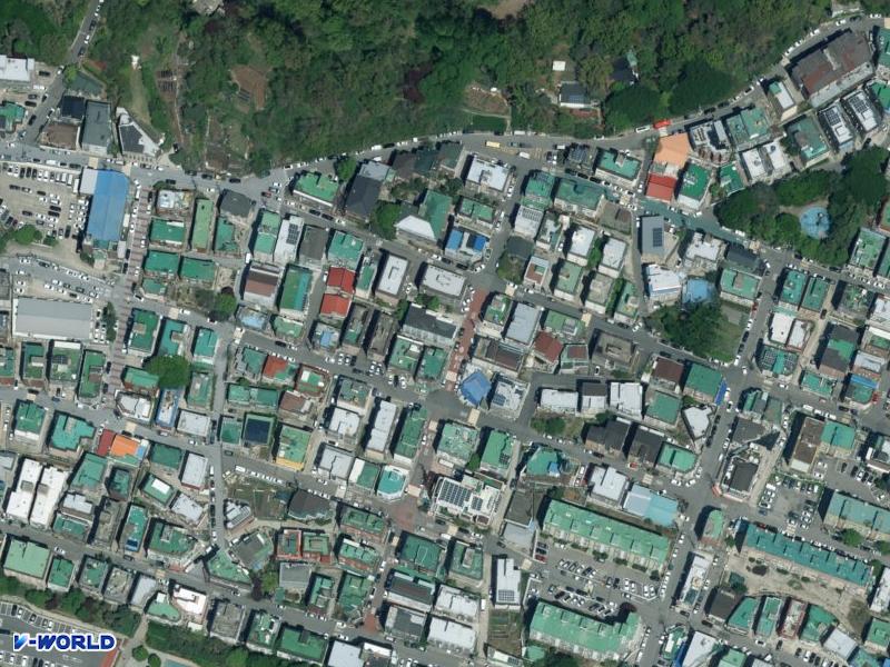 청학빌라 항공사진