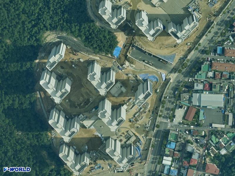 한화포레나 대전월평공원 1단지 항공사진