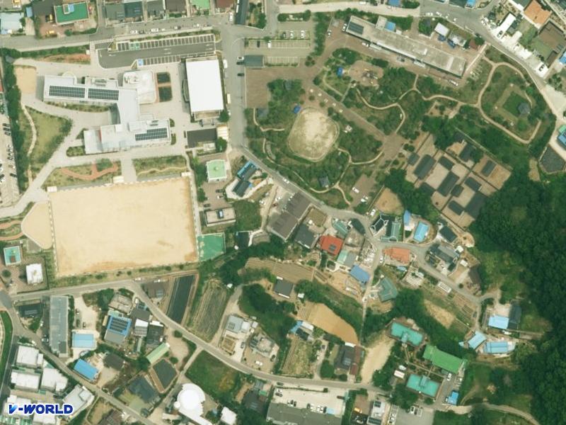 경성주택 항공사진