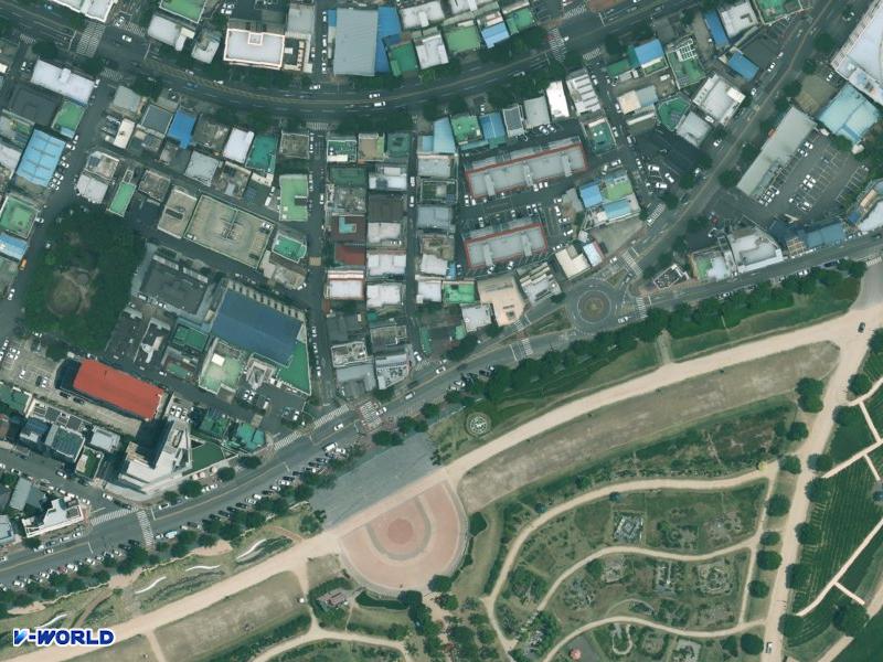주상빌딩 항공사진
