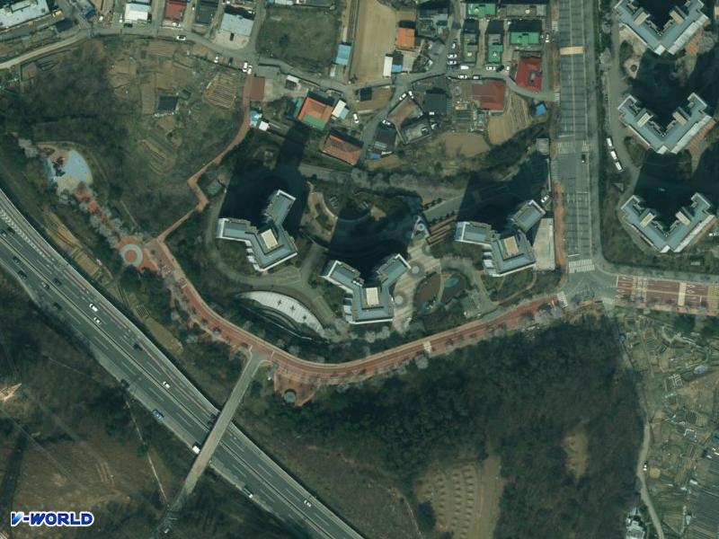 용인행정타운두산위브1단지 항공사진