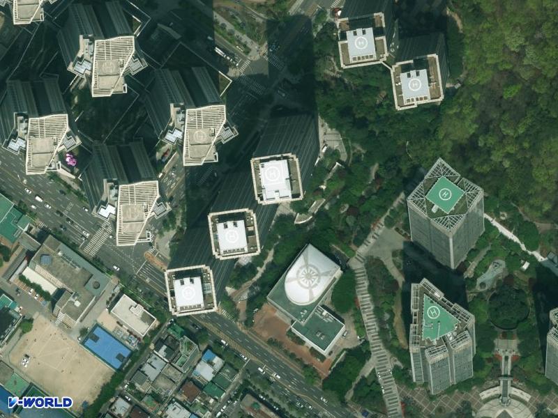 용산시티파크1단지 항공사진