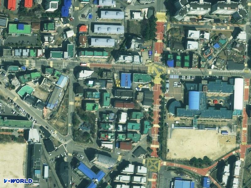 지행동연립주택 항공사진