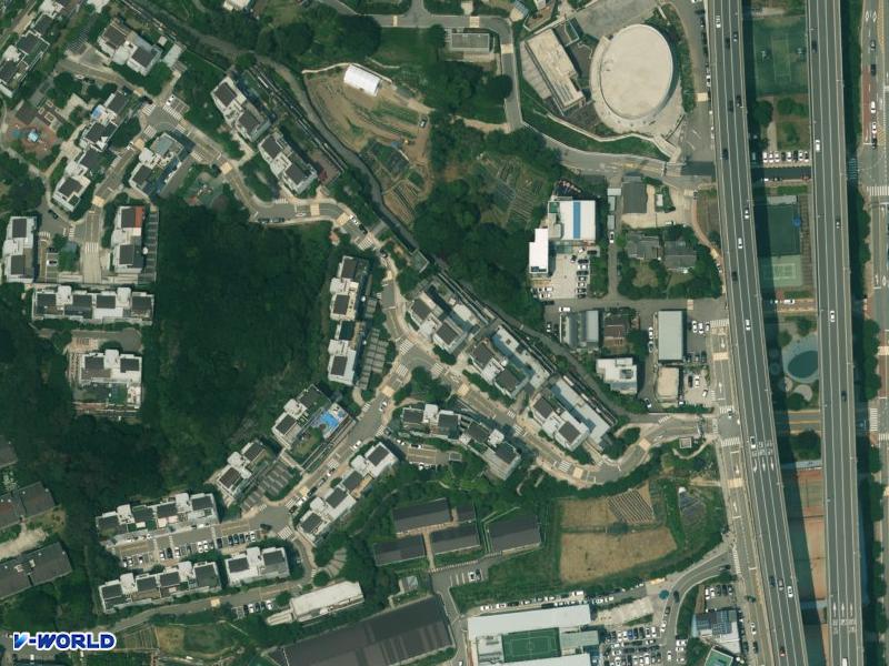 광교산한양수자인더킨포크 항공사진