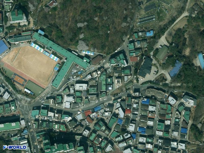 북한산 화이트빌 항공사진