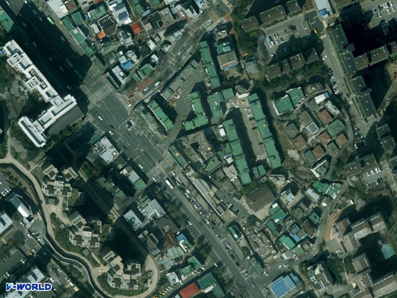 안산맨숀 항공사진