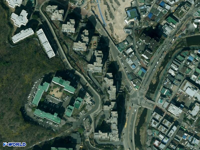 북한산 두산 위브 항공사진