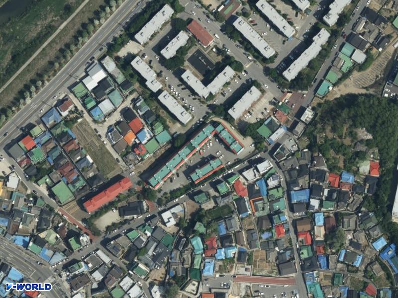 강변 항공사진