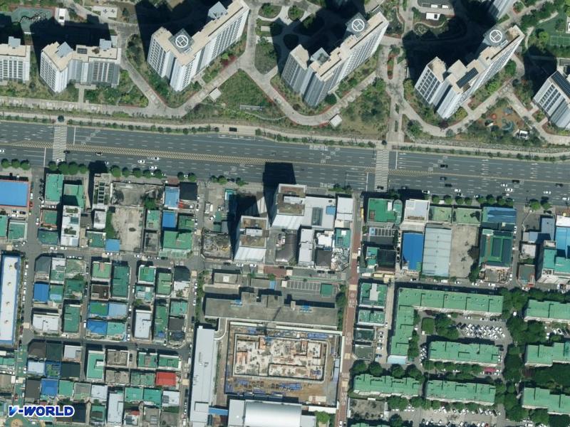 NK리움힐 타워 항공사진