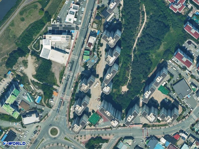 코아루센트럴파크 항공사진
