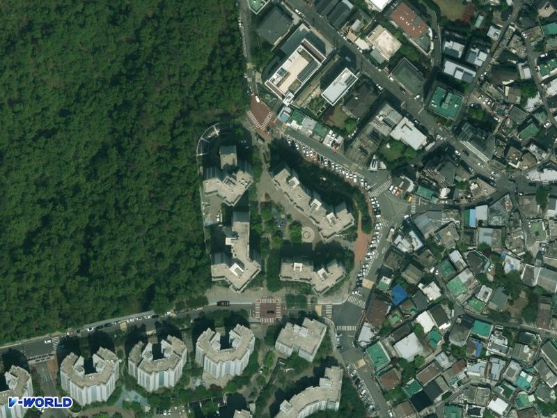용산푸르지오파크타운 항공사진