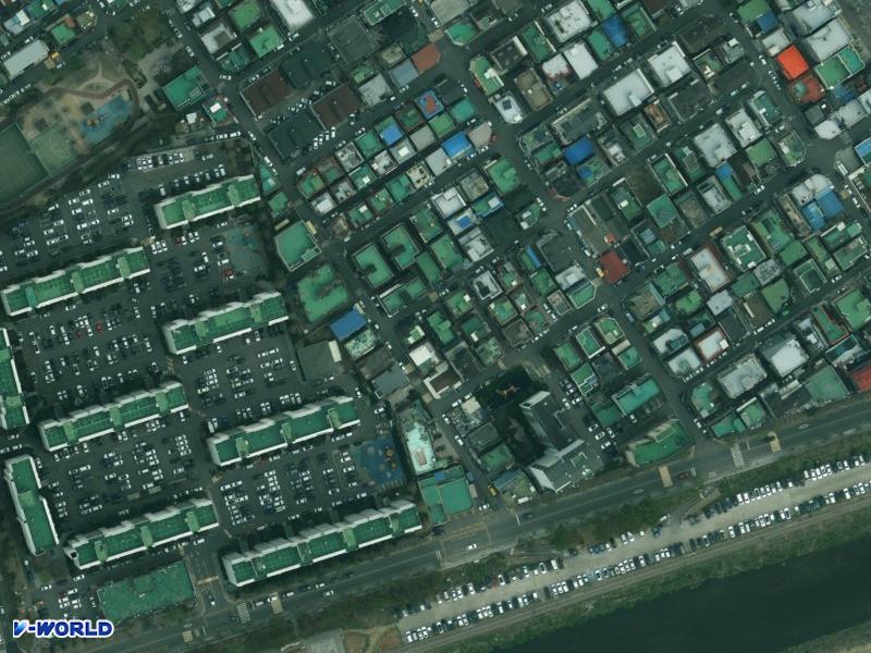 삼덕주택 항공사진