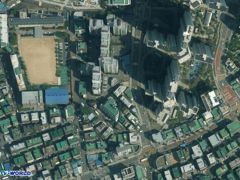 강남연립 항공사진