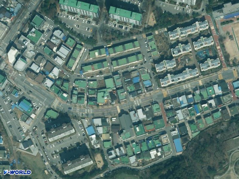 부원맨션A,B동 항공사진