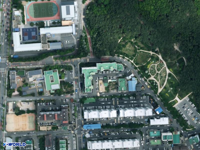 천호타운 항공사진