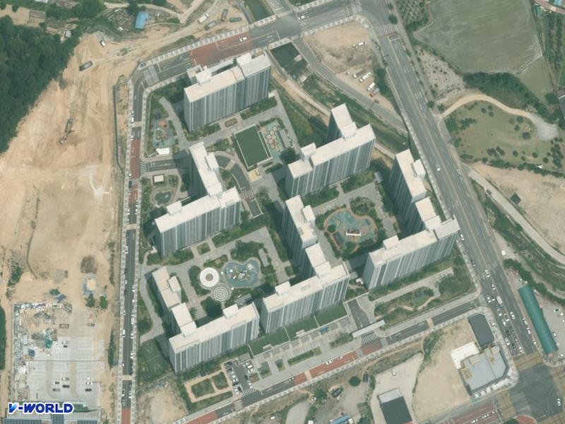구미푸르지오센트럴파크 항공사진