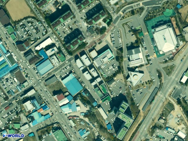 오피스텔, 다세대주택, 소매점 항공사진