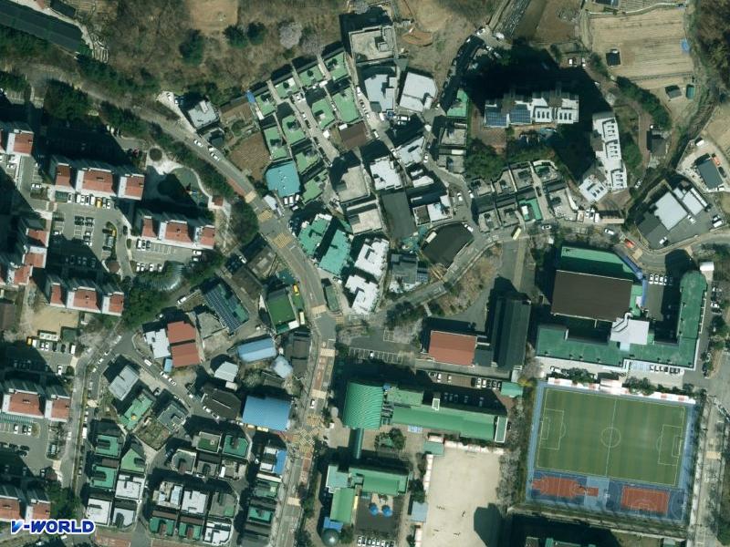 원산주택 항공사진