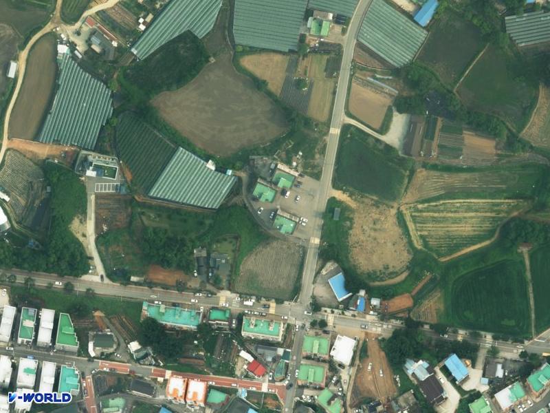 전원주택A,B 항공사진