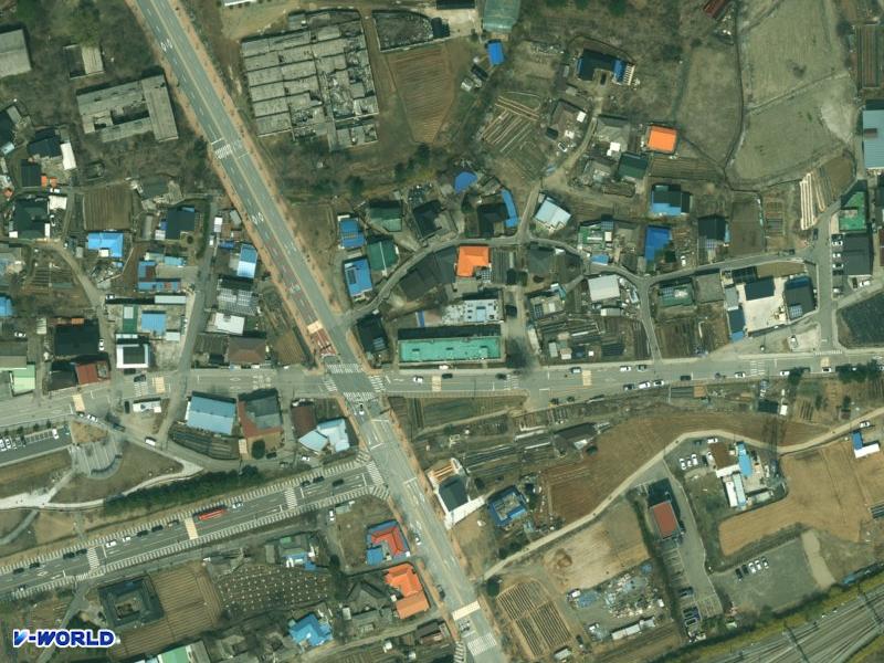청평국민주택 항공사진