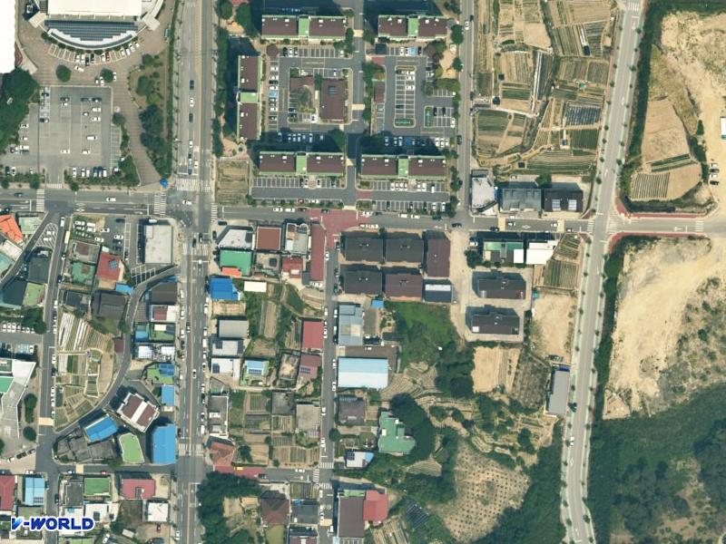 햇살마을1,2동 항공사진