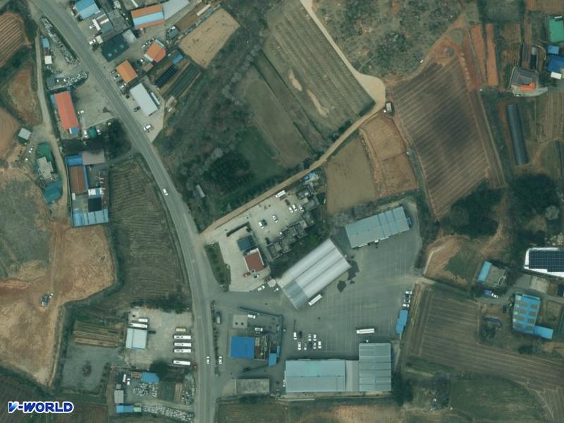 우주통신(주)사원주택 항공사진