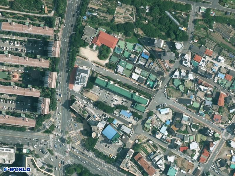 대림자동차 사원 항공사진