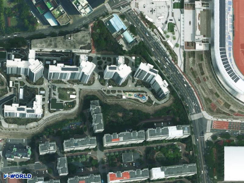 김해구산푸르지오파크테르 항공사진