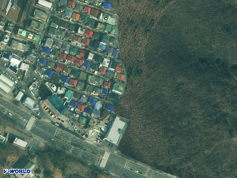 중산동 다세대주택 항공사진