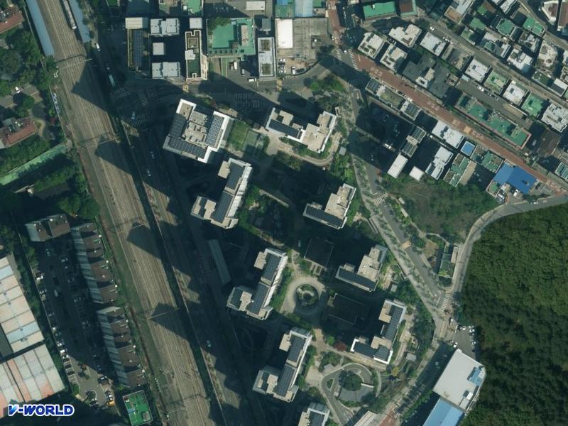 독산역 롯데캐슬 항공사진