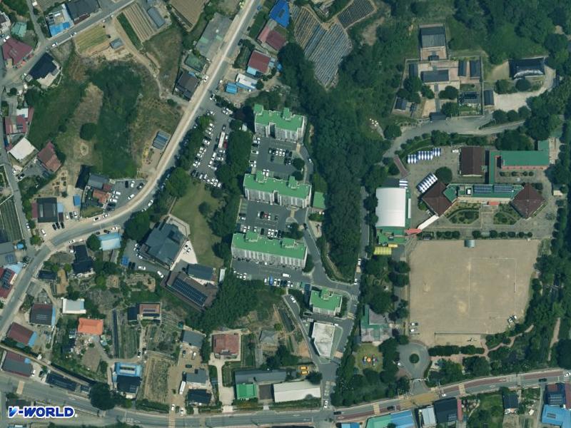 고산동우더리치 항공사진