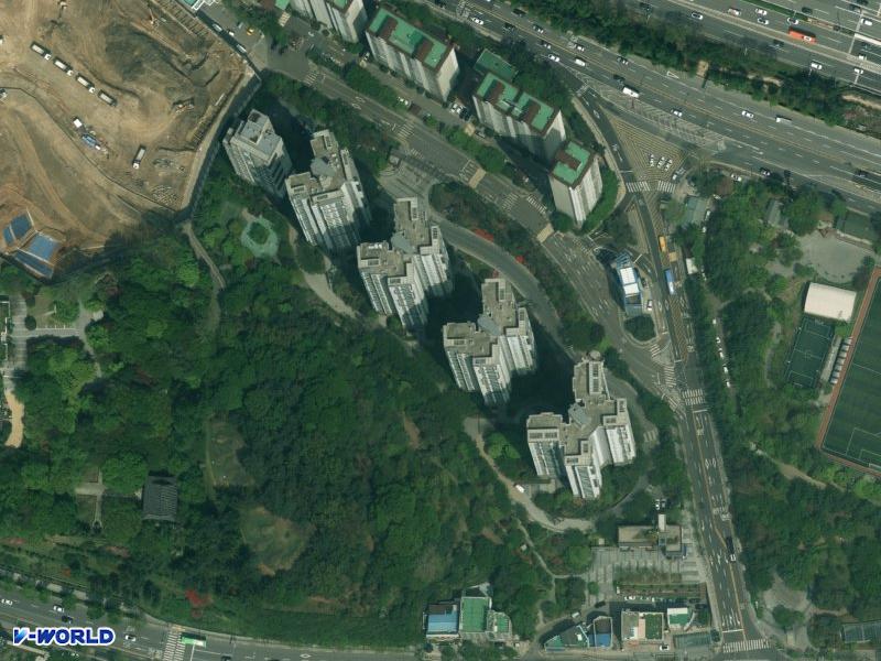 래미안트윈파크 항공사진