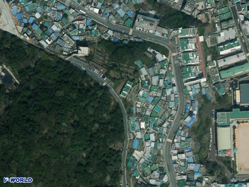 목화주택 항공사진