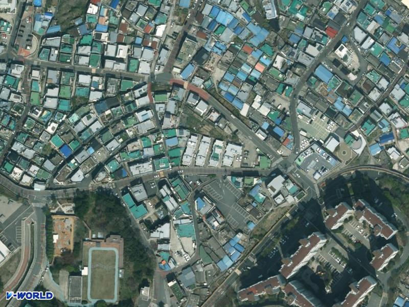 청산주택 항공사진